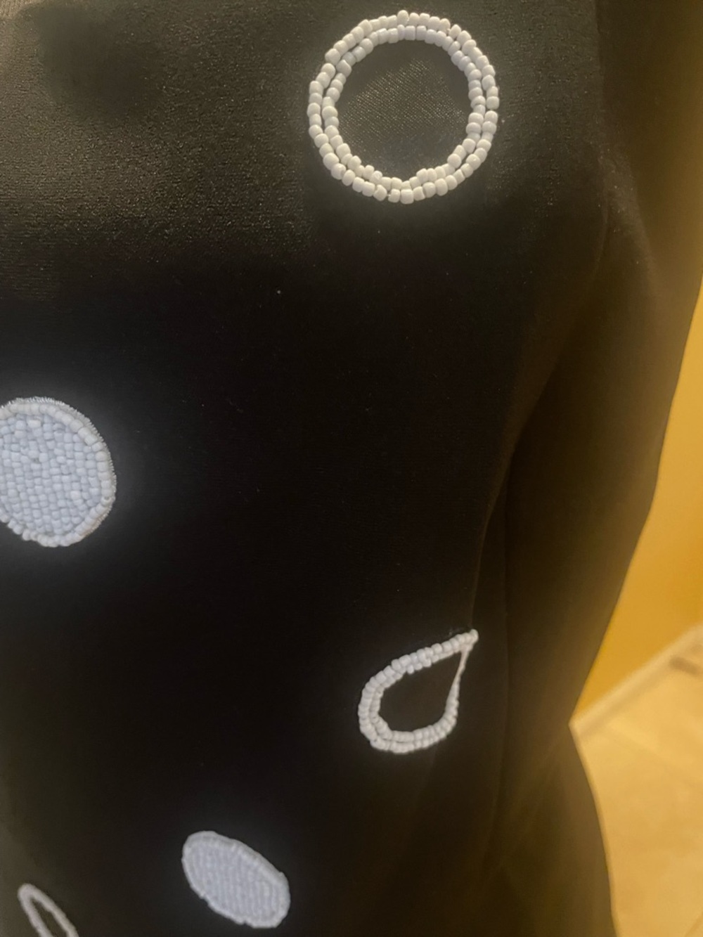 Donna Vinci Black 3-piece skirt suit with white Embellishments - Picture 5 of 11